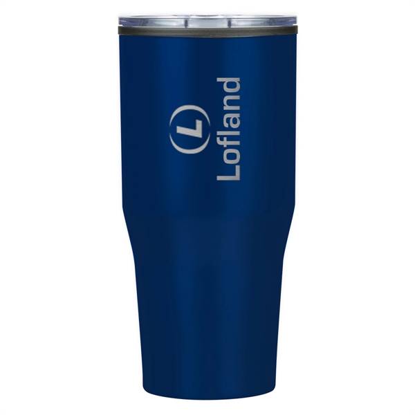 30 oz. double wall stainless steel tumbler with a snap-on, spill-resistant,... from ASI 61125 Hit Promotional Products / Hit®