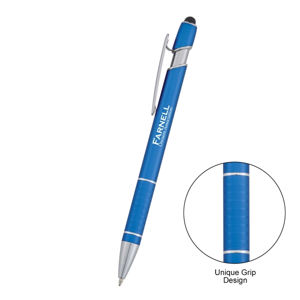Varsi Incline pen made of aluminum with plunger-action mechanism, a stylus,... from ASI 61125 Hit Promotional Products / Hit®