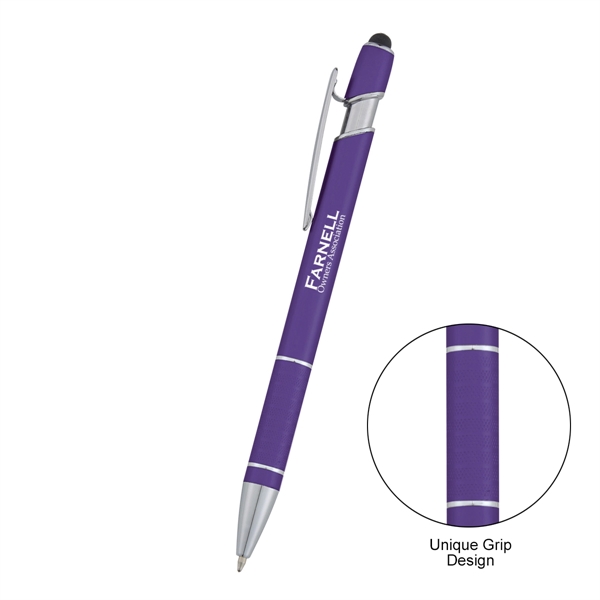 Varsi Incline pen made of aluminum with plunger-action mechanism, a stylus,... from ASI 61125 Hit Promotional Products / Hit®