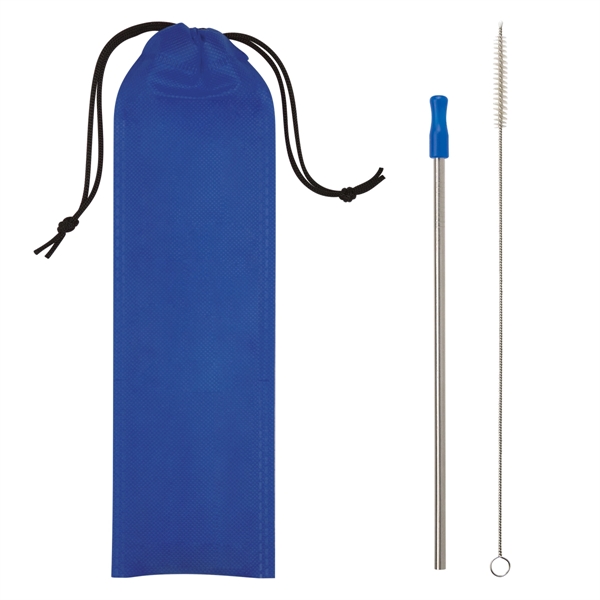 11" x 3 1/8" straw kit that includes a reusable stainless... from ASI 61125 Hit Promotional Products / Hit®