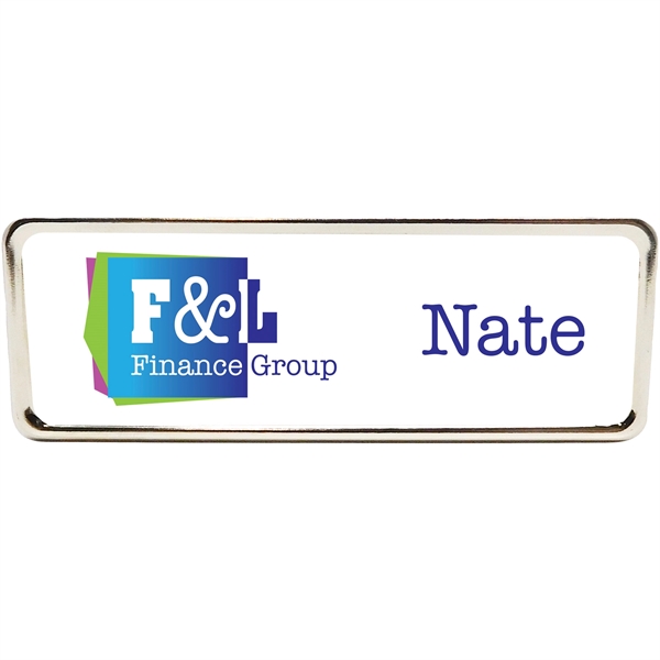 Columbus is a high-class aluminum badge framed with a silver metal... from ASI 61966 HPG / Beacon Promotions HPG Gold