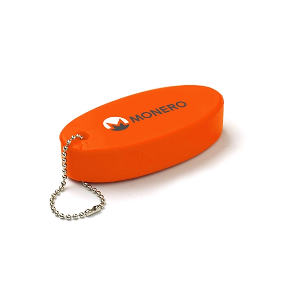 3/4" x 3" x 1 1/2" foam oval-shaped floating key tag... from ASI 63549 Jornik Manufacturing Corp / Jornik