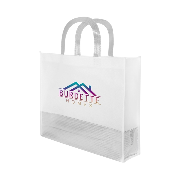 Tote bag made of 90 gram non-woven, coated, water-resistant polypropylene with... from ASI 61125 Hit Promotional Products / Hit®