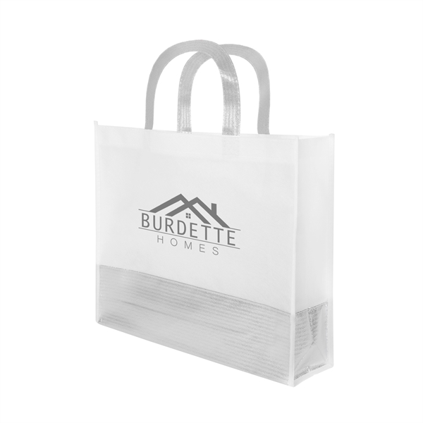Tote bag made of 90 gram non-woven, coated, water-resistant polypropylene with... from ASI 61125 Hit Promotional Products / Hit®