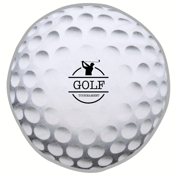 Golf Ball Shaped Sports Towel is perfect for logos.... from ASI 79750 Pro Towels
