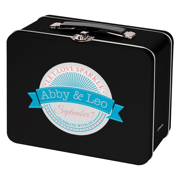 Throwback tin lunch box for taking your meal to work or... from ASI 61125 Hit Promotional Products / Hit®