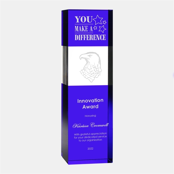 Present this Blue/Clear Column Award to those with great achievements and... from ASI 47791 Best Deal Awards