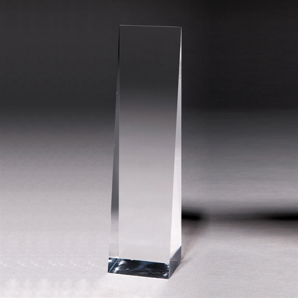9 1/2" x 2 1/2" x 2" obelisk shaped award made... from ASI 62660 Innovation Line