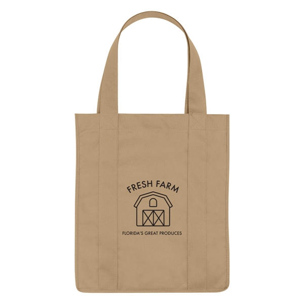 Non-Woven Shopper Tote Bag.  Made of 80 Gram Non-Woven, Coated... from ASI 61125 Hit Promotional Products / Hit®