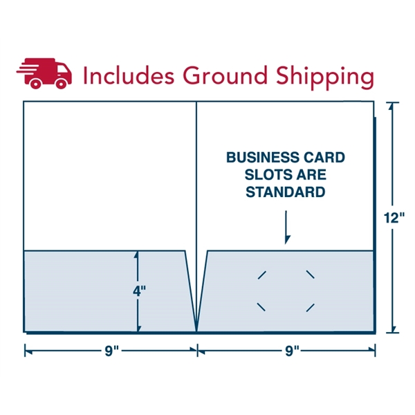 Presentation Folder printed full color on 12 or 14 PT C1S... from ASI 32050 Admore / Admore®