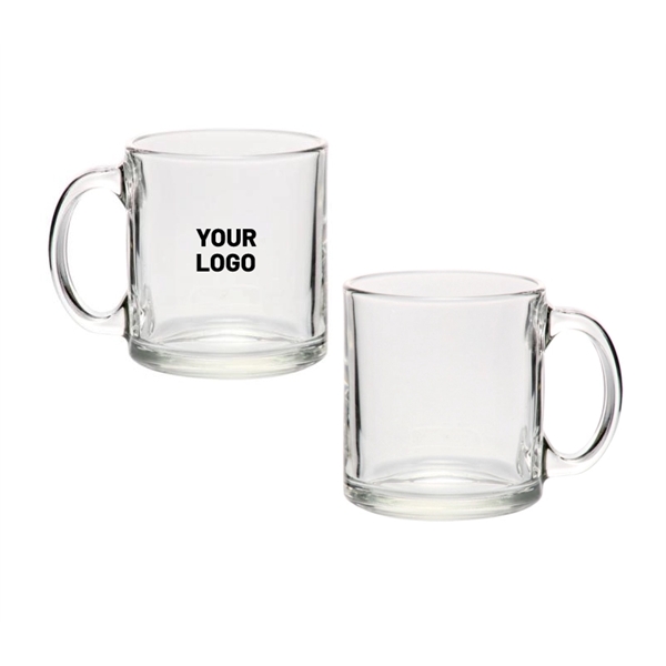 13 oz. Clear Glass Mug plus 1 color silkscreen imprint on... from ASI 37218 Athena Promo (tm)