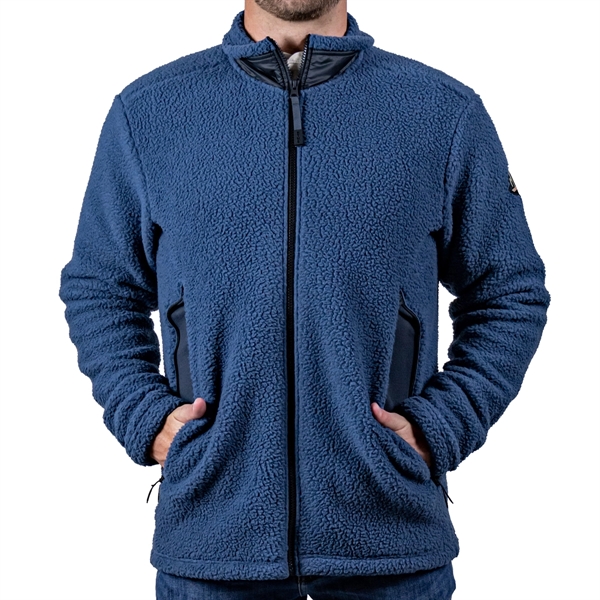 Sherpa fleece and ripstop jacket with oversize pockets and double zipper.... from ASI 61125 Hit Promotional Products / Hit®