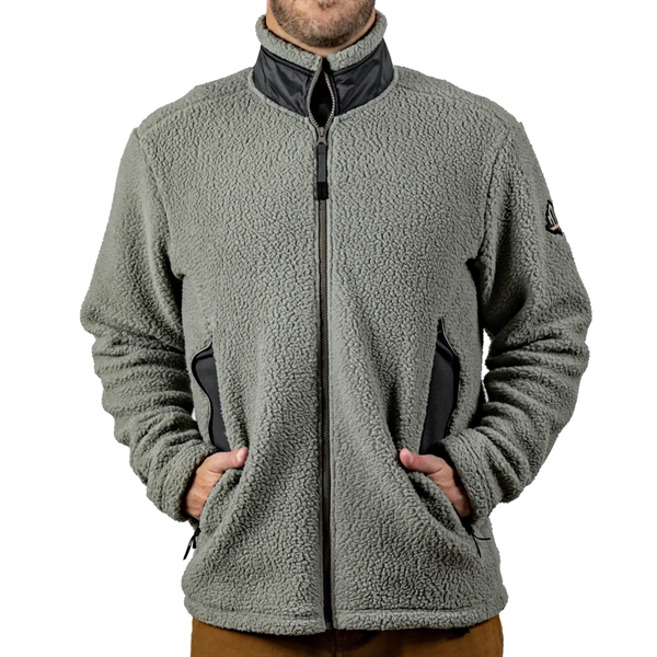 Sherpa fleece and ripstop jacket with oversize pockets and double zipper.... from ASI 61125 Hit Promotional Products / Hit®