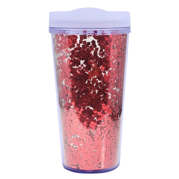 17 oz. Glamour glitter tumbler for taking a delicious drink wherever... from ASI 61125 Hit Promotional Products / Hit®