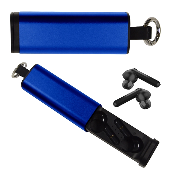 Tech Support true wireless earbuds and phone stand for listening to... from ASI 61125 Hit Promotional Products / Hit®