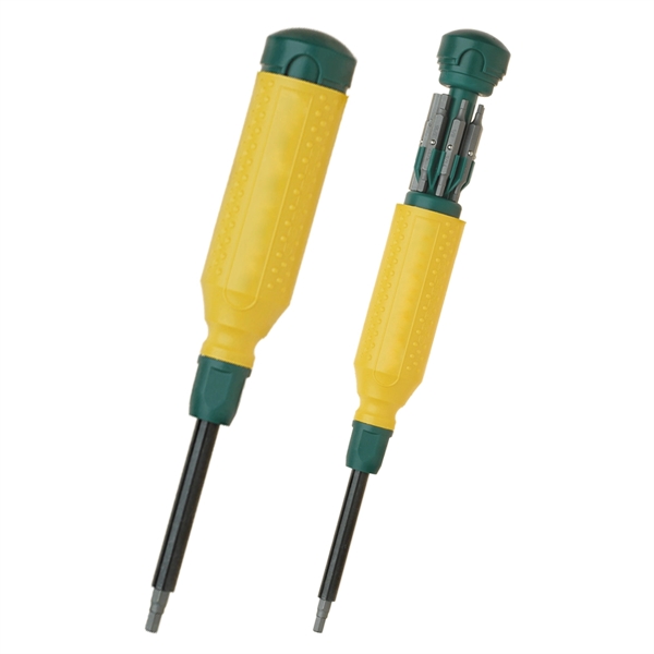 MegaPro Hex 15-in-1 ABS, steel and resin screwdriver with bits in... from ASI 61125 Hit Promotional Products / Hit®