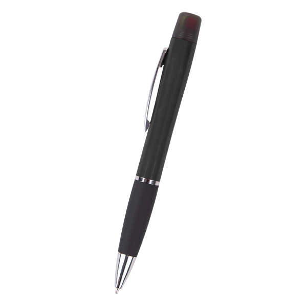 Twist-action pen with multi-color highlighter and rubber grip.... from ASI 61125 Hit Promotional Products / Hit®
