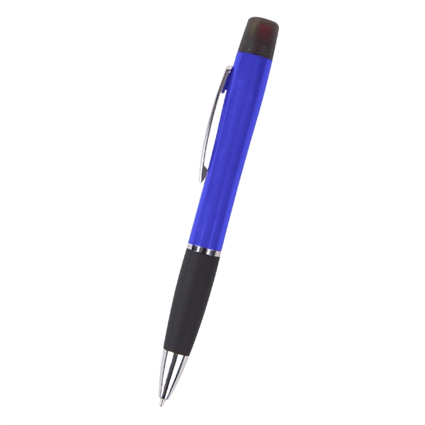 Twist-action pen with multi-color highlighter and rubber grip.... from ASI 61125 Hit Promotional Products / Hit®