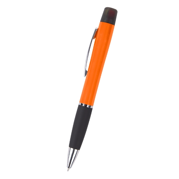 Twist-action pen with multi-color highlighter and rubber grip.... from ASI 61125 Hit Promotional Products / Hit®