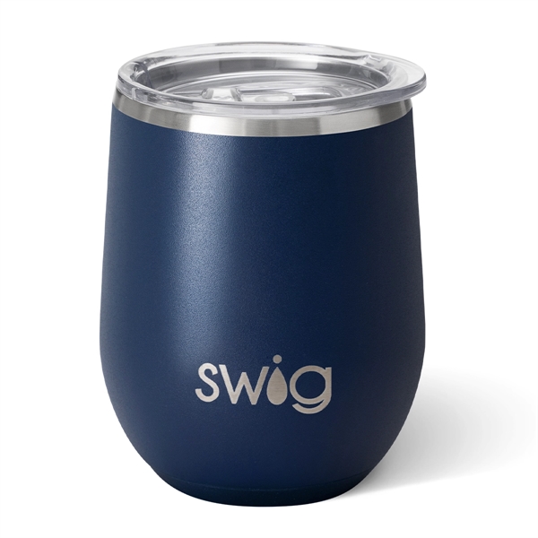 Insulated stainless steel Swig Life*TM) stemless tumbler with sliding lid and... from ASI 61125 Hit Promotional Products / Hit®