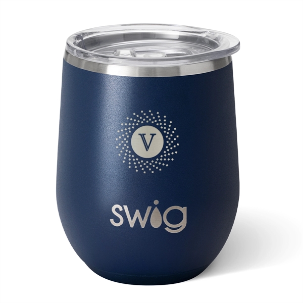 Insulated stainless steel Swig Life*TM) stemless tumbler with sliding lid and... from ASI 61125 Hit Promotional Products / Hit®