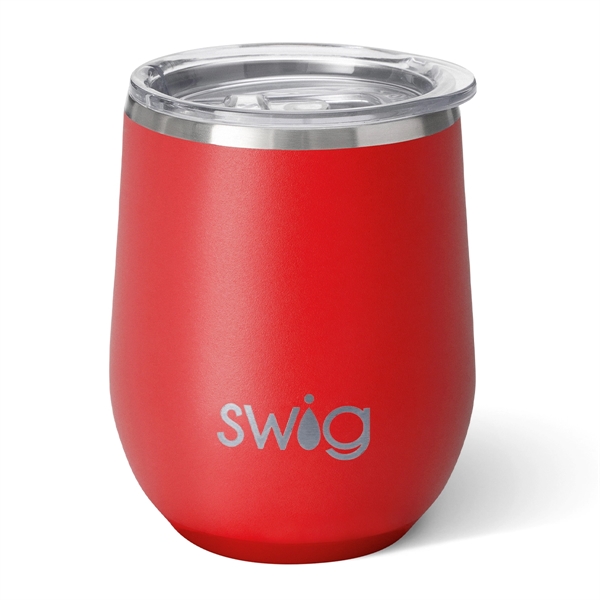 Insulated stainless steel Swig Life*TM) stemless tumbler with sliding lid and... from ASI 61125 Hit Promotional Products / Hit®