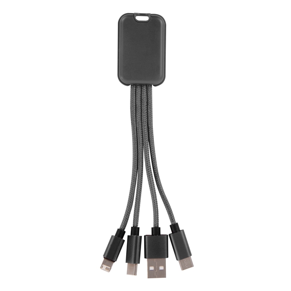 4-in-1 charging buddy, compatible with Apple® 8-Pin, Micro USB and Type-C... from ASI 61125 Hit Promotional Products / Hit®
