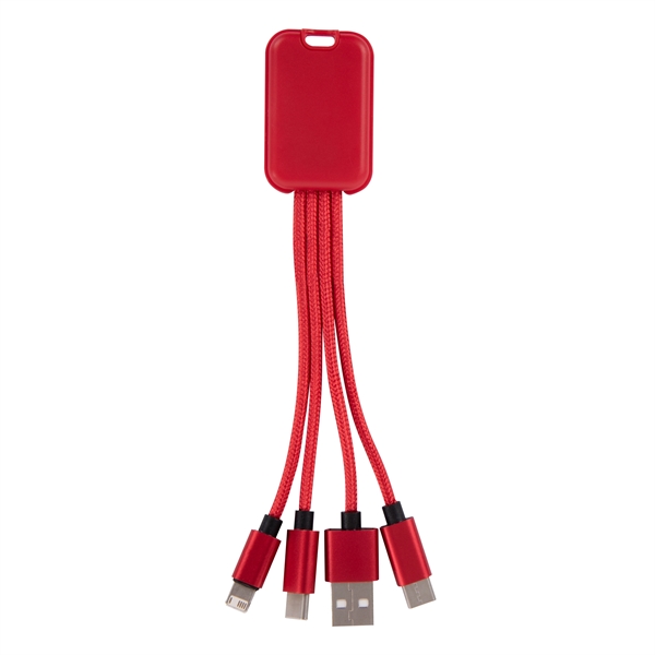 4-in-1 charging buddy, compatible with Apple® 8-Pin, Micro USB and Type-C... from ASI 61125 Hit Promotional Products / Hit®