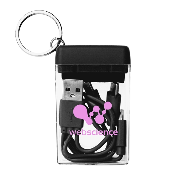 4-in-1 charging cable with Apple®, 8-Pin, MicroUSB and Type-C connectors with... from ASI 61125 Hit Promotional Products / Hit®