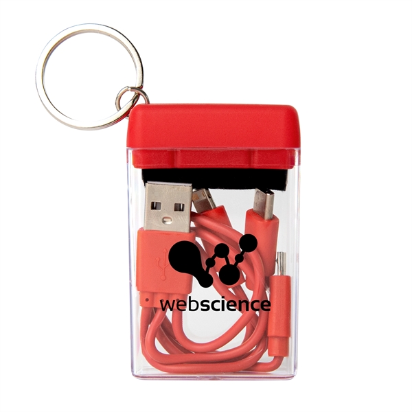 4-in-1 charging cable with Apple®, 8-Pin, MicroUSB and Type-C connectors with... from ASI 61125 Hit Promotional Products / Hit®