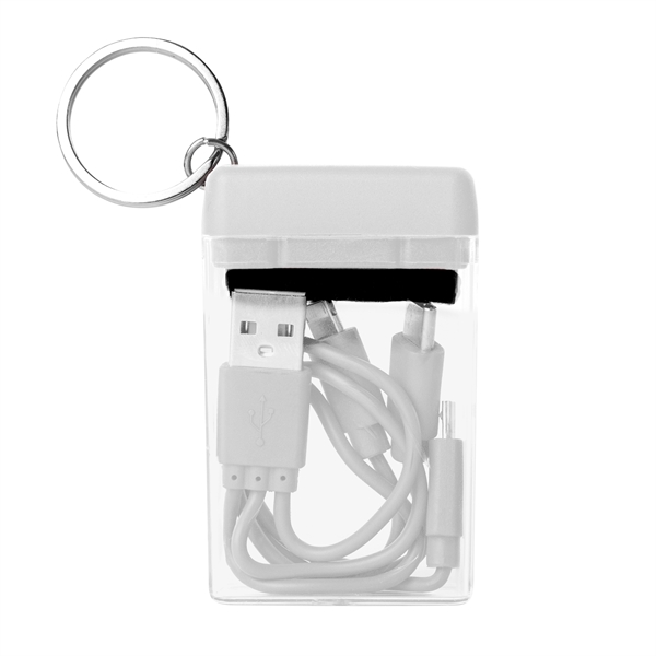 4-in-1 charging cable with Apple®, 8-Pin, MicroUSB and Type-C connectors with... from ASI 61125 Hit Promotional Products / Hit®