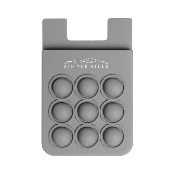 3.37" x 2.25" plastic and silicone adhesive cellphone wallet with push... from ASI 61125 Hit Promotional Products / Hit®