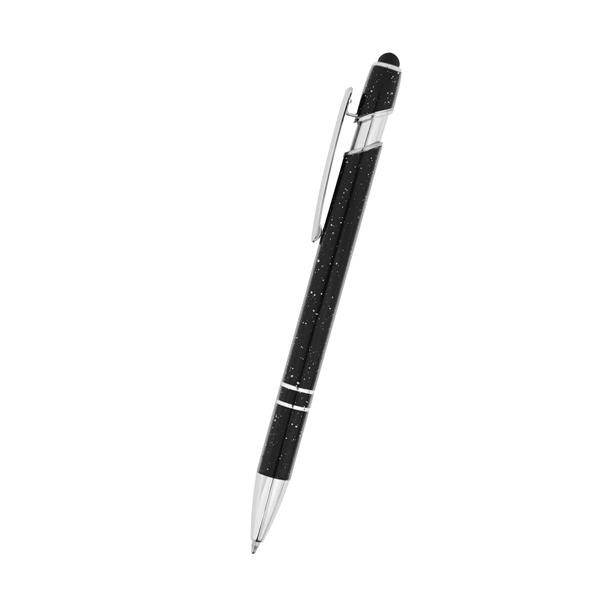 Aluminum plunger-action ballpoint pen with stylus and storage sleeve.... from ASI 61125 Hit Promotional Products / Hit®