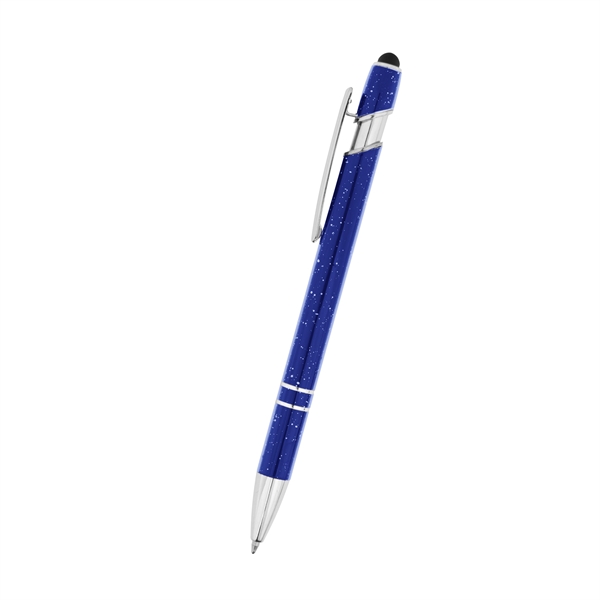 Aluminum plunger-action ballpoint pen with stylus and storage sleeve.... from ASI 61125 Hit Promotional Products / Hit®