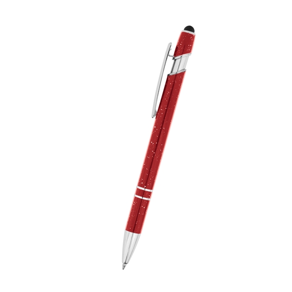 Aluminum plunger-action ballpoint pen with stylus and storage sleeve.... from ASI 61125 Hit Promotional Products / Hit®