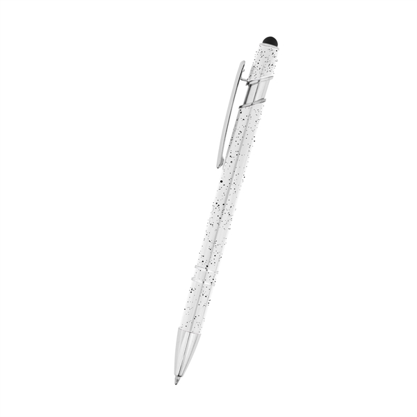 Aluminum plunger-action ballpoint pen with stylus and storage sleeve.... from ASI 61125 Hit Promotional Products / Hit®