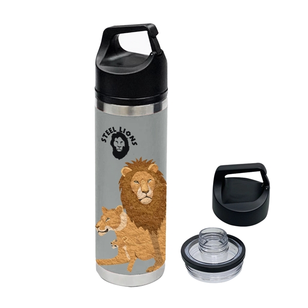 18 ounce double wall insulated stainless steel bottle with wide mouth,... from ASI 61125 Hit Promotional Products / Hit®