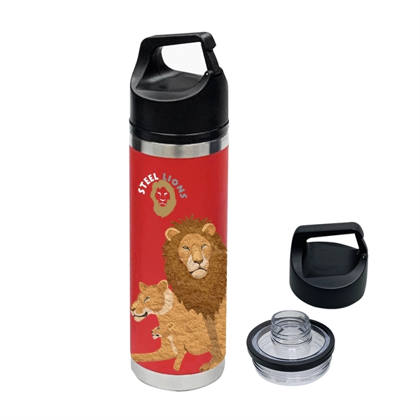 18 ounce double wall insulated stainless steel bottle with wide mouth,... from ASI 61125 Hit Promotional Products / Hit®