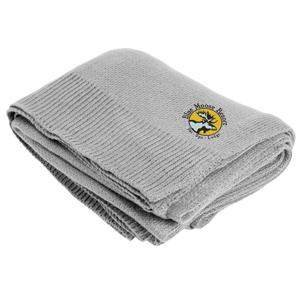 100% acrylic throw blanket in assorted colors.... from ASI 61125 Hit Promotional Products / Hit®