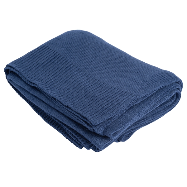 100% acrylic throw blanket in assorted colors.... from ASI 61125 Hit Promotional Products / Hit®