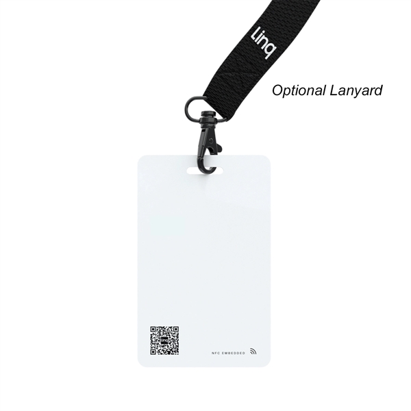 2.16" x 3.4" PVC badge with Linq NFC technology.... from ASI 61125 Hit Promotional Products / Hit®