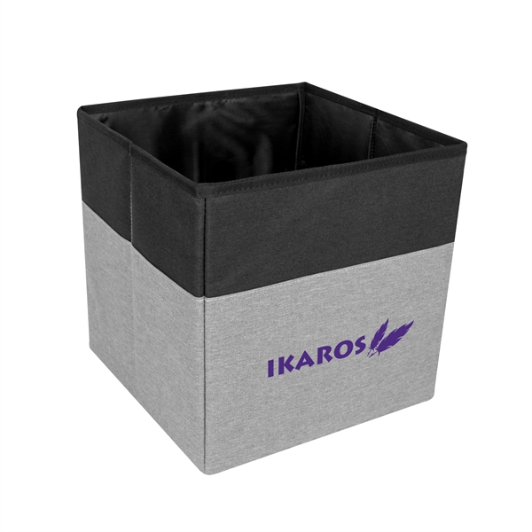 11" Square One heathered polyester storage cube with removable paperboard insert.... from ASI 61125 Hit Promotional Products / Hit®