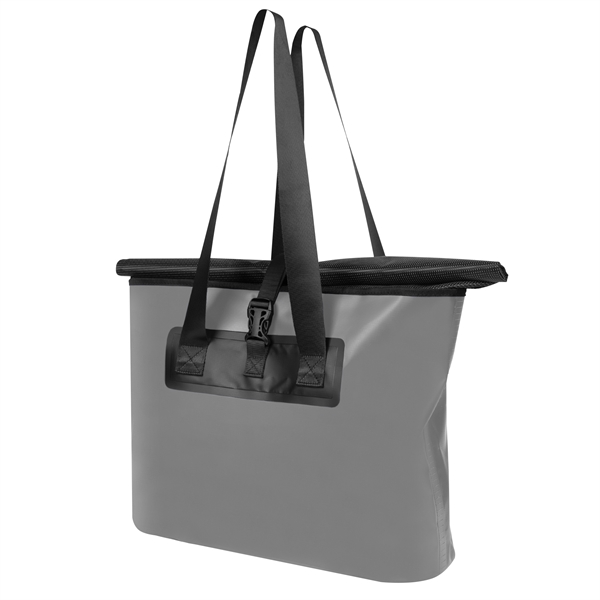 Water-resistant dry tote bag with roll top closure and clip.... from ASI 61125 Hit Promotional Products / Hit®