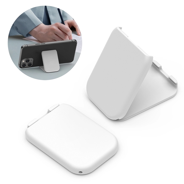 2.4" x 1.69" plastic folding cellphone stand that supports devices in... from ASI 61125 Hit Promotional Products / Hit®