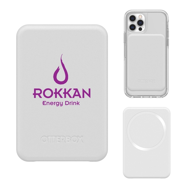 OtterBox 3000mAh wireless plastic powerbank with USB port, MagSafe technology and... from ASI 61125 Hit Promotional Products / Hit®