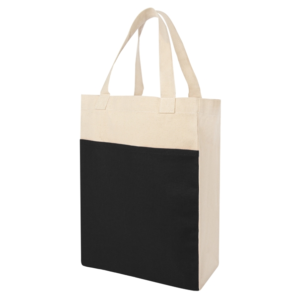 4.75" x 11.5" x 15.25" cotton canvas shopping tote with 4.75"... from ASI 61125 Hit Promotional Products / Hit®