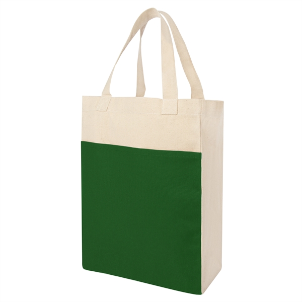 4.75" x 11.5" x 15.25" cotton canvas shopping tote with 4.75"... from ASI 61125 Hit Promotional Products / Hit®