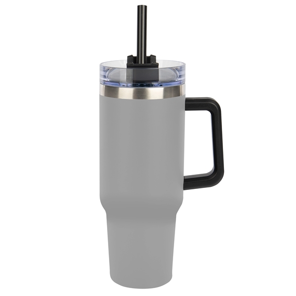 40 oz. stainless steel tumbler with double wall vacuum insulated construction,... from ASI 61125 Hit Promotional Products