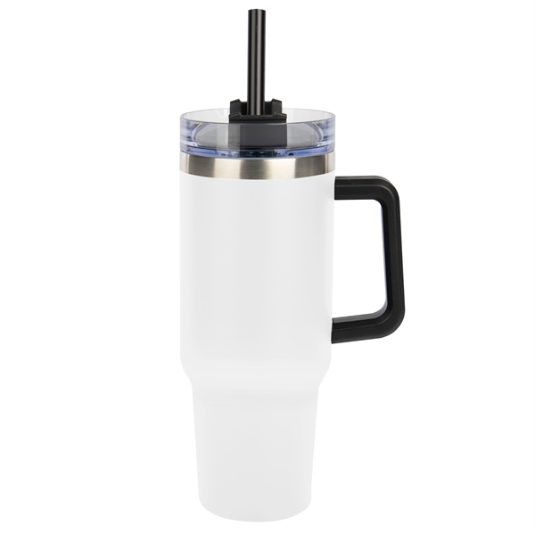 40 oz. stainless steel tumbler with double wall vacuum insulated construction,... from ASI 61125 Hit Promotional Products