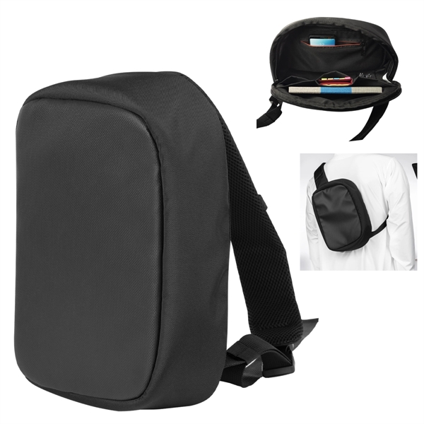 3" x 11" x 8" sling bag with zippered main compartment,... from ASI 61125 Hit Promotional Products / Hit®